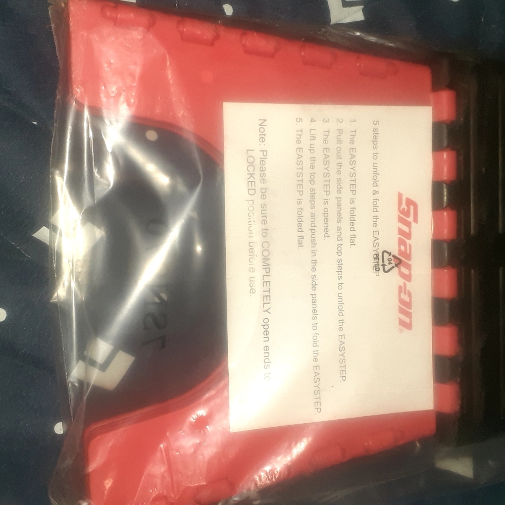 COPY - NEW In Package. Snap on Easy Step snap on Step Stool. Red and Black. - Picture 3 of 3